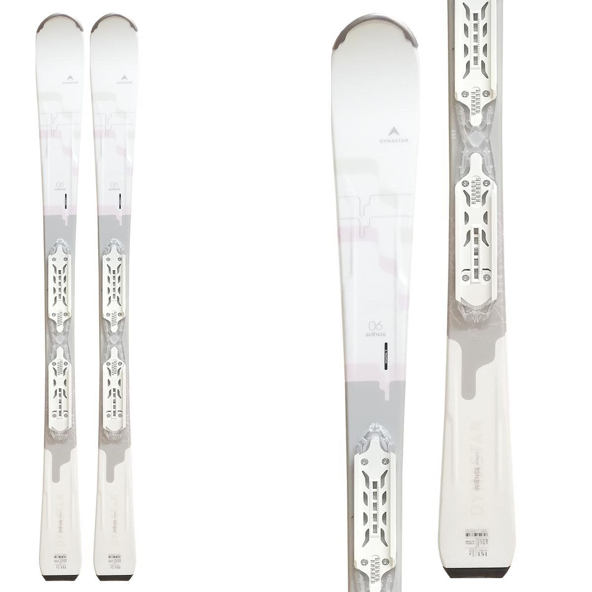 Sci Dynastar Intense 6 Deligh ( Xpress ) con attacchi Xpress W 11 GW B83 (Colore: bianco-grigio-rosa, Taglia: 151)