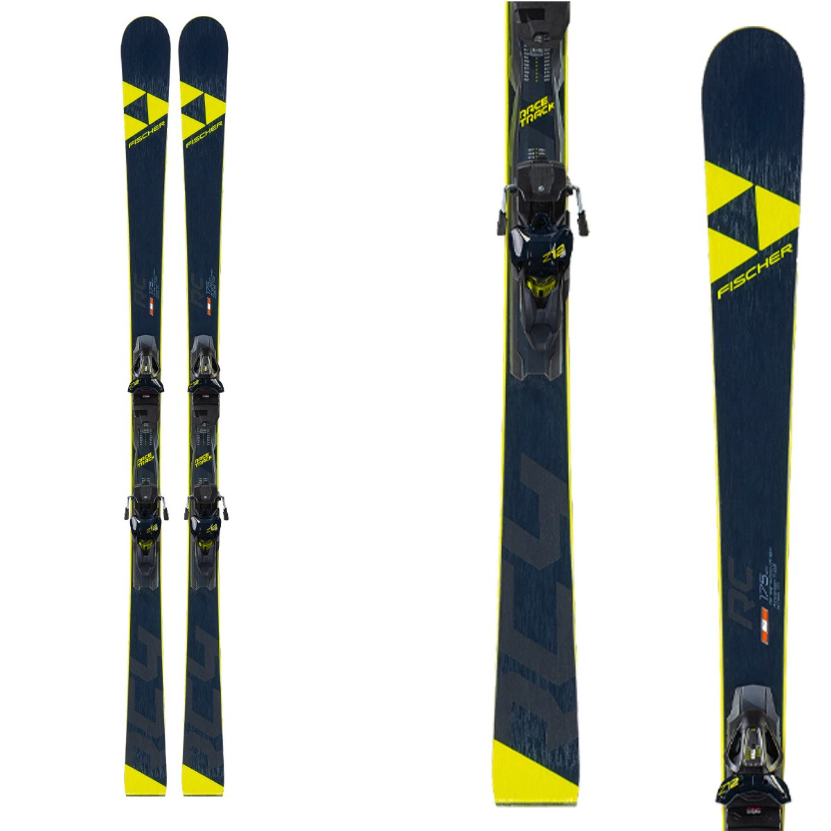 Sci Fischer RC4 WC Rc Rt con attacchi RC4 Z12 Pr (Colore: nero-giallo, Taglia: 180)