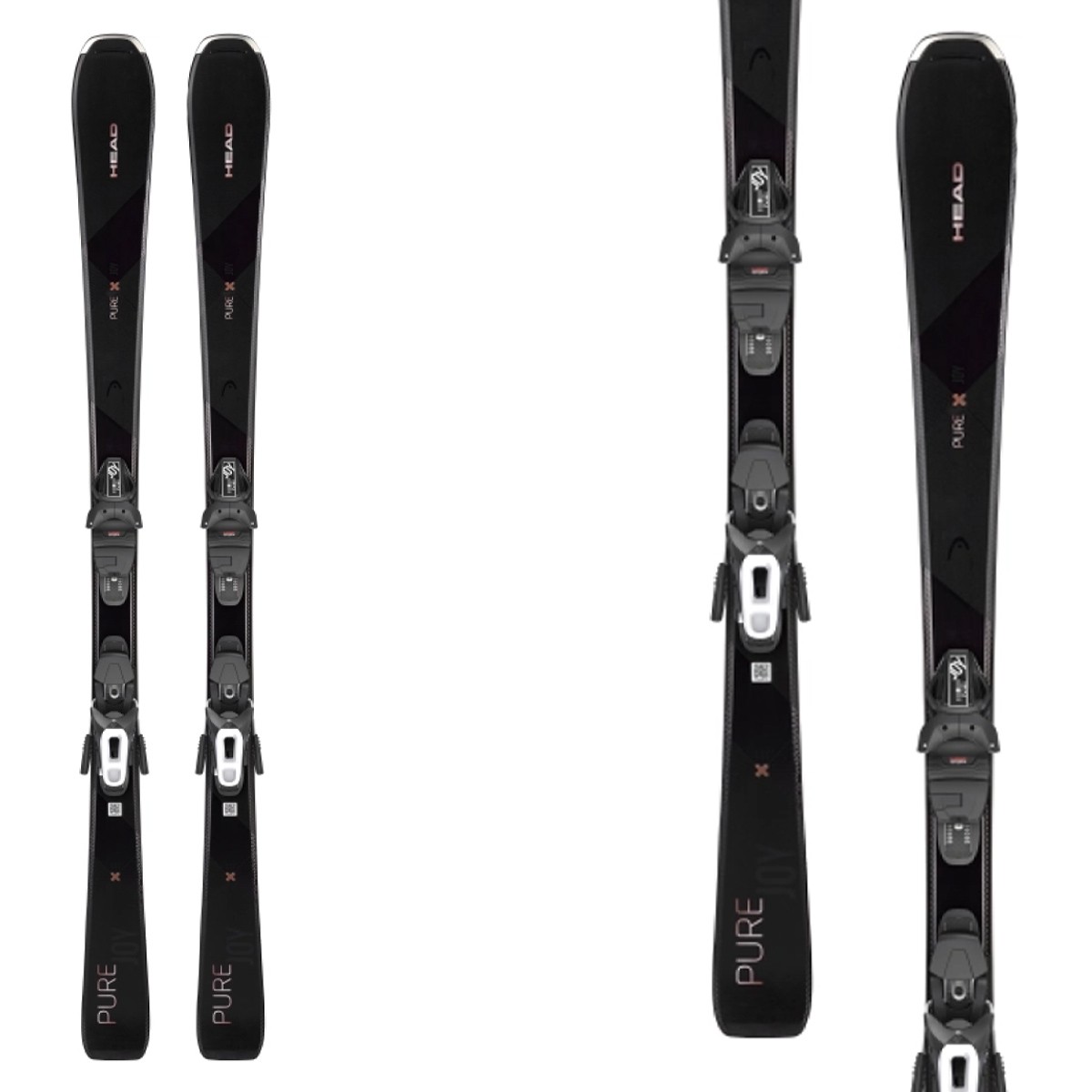 Sci Head Pure Joy con attacchi Joy 9 (Colore: bianco-nero, Taglia: 163)