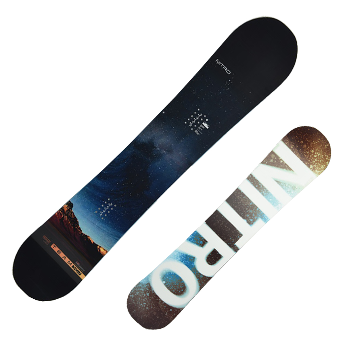 Snowboard Nitro Team Exposure Wide Gullwing (Colore: blu fantasia, Taglia: 157)