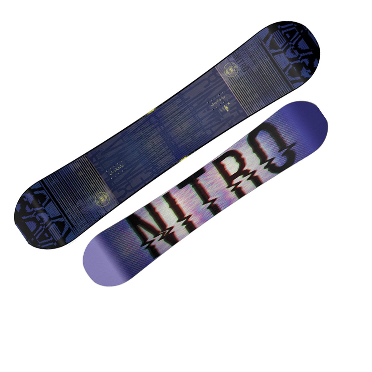 Snowboard Nitro Cinema rental (Colore: grigio-verde-giallo, Taglia: 155)