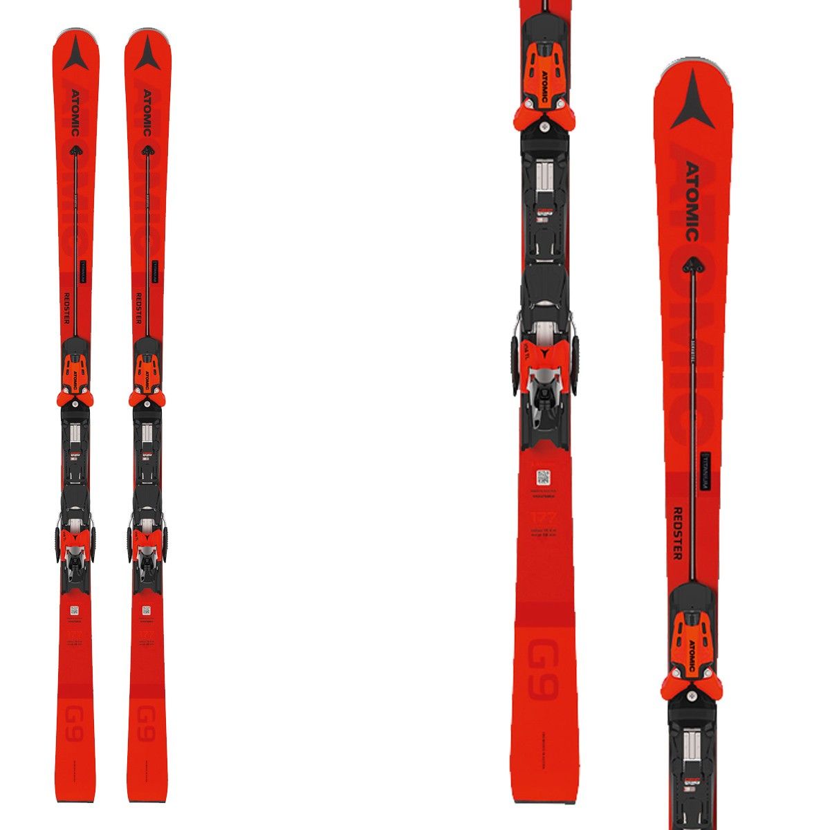 Sci Atomic Redster G9 Afi con attacchi X 14 TL GW rosso (Colore: rosso, Taglia: 177)