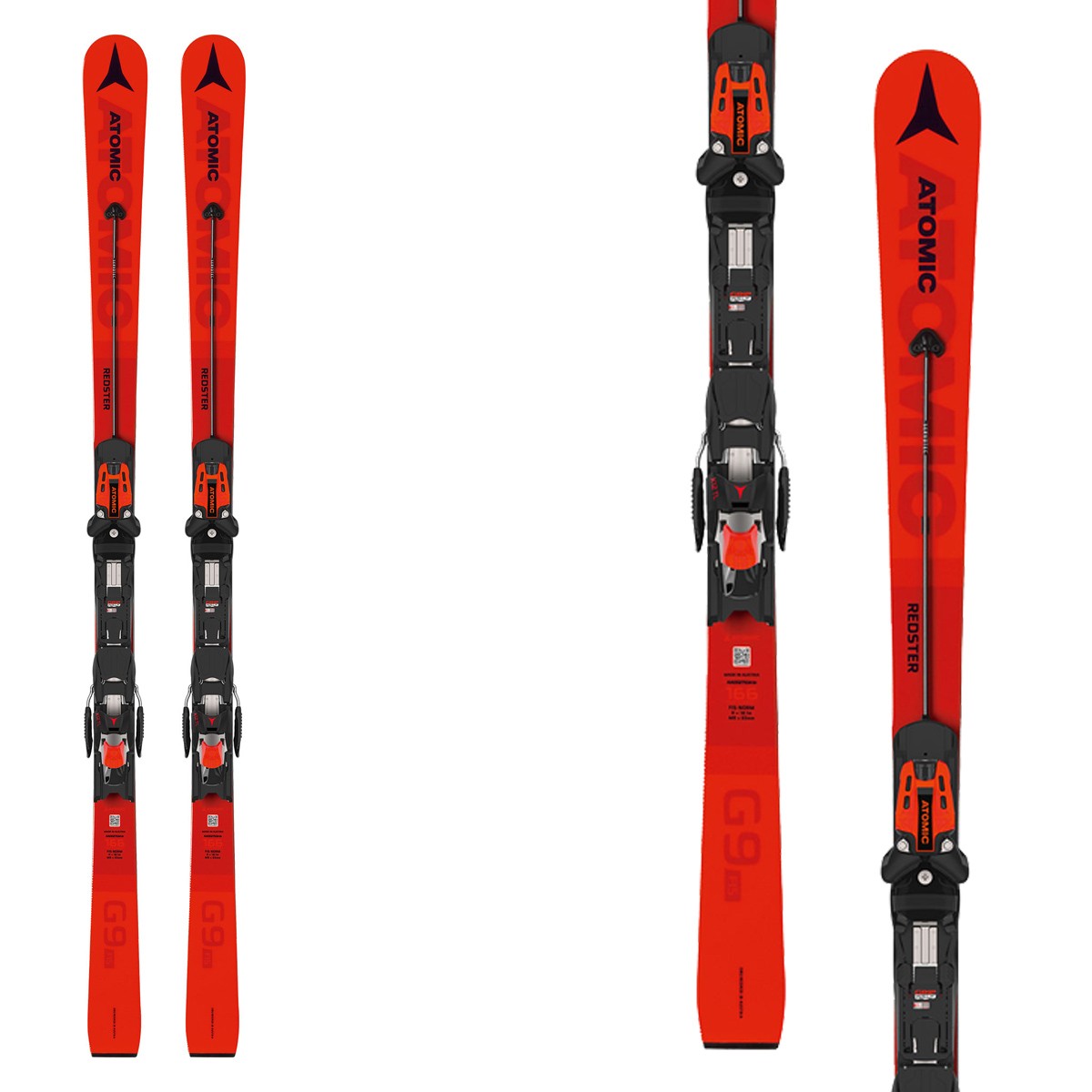 Sci Atomic Redster G9 Fis J con attacchi X12 TL (Colore: rosso, Taglia: 159)
