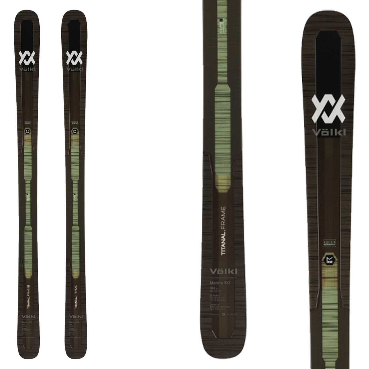 Sci Volkl Mantra 102 (Colore: nero-verde, Taglia: 184)