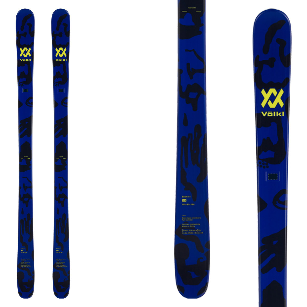 Sci Volkl Bash 81 Flat (Colore: blu-nero, Taglia: 178)