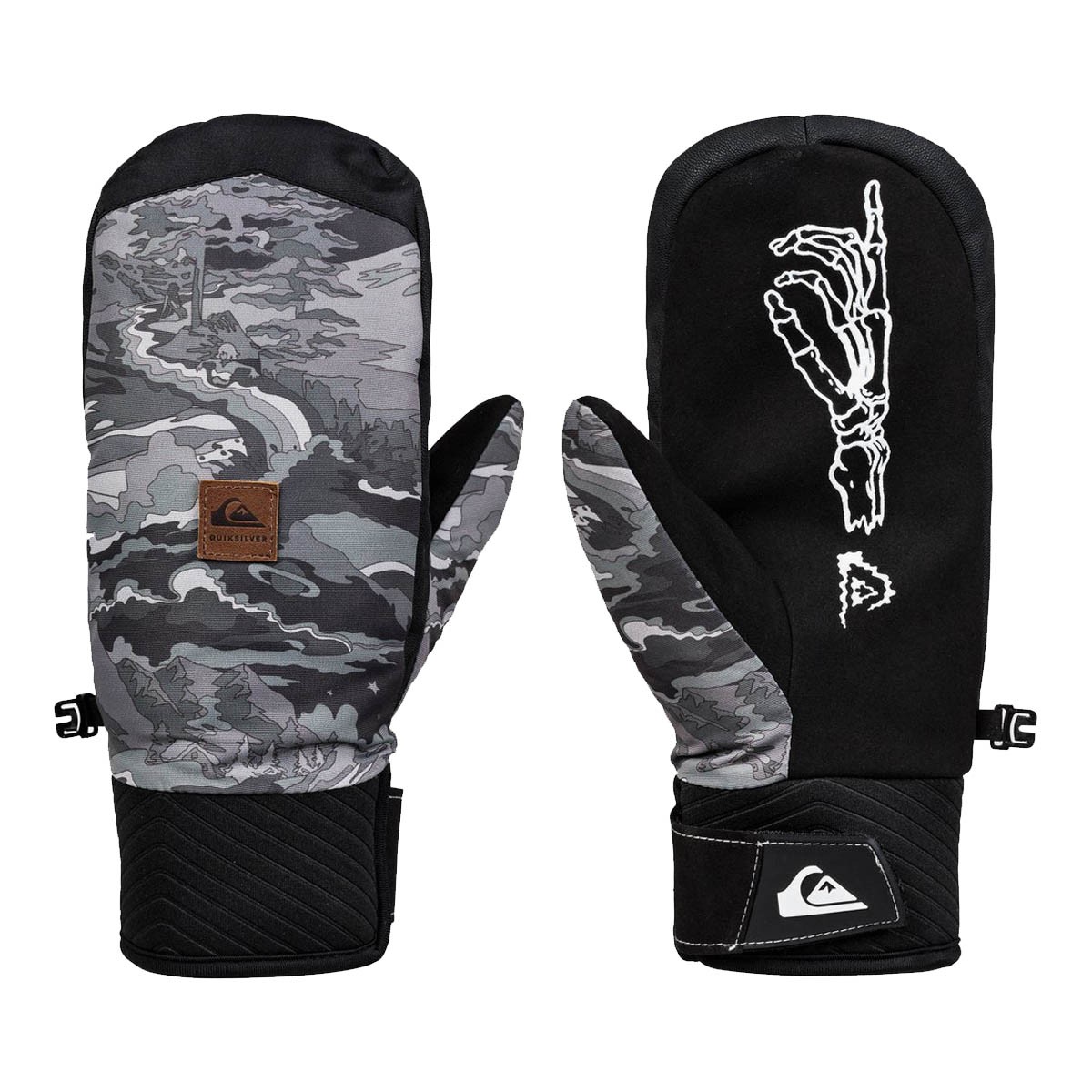 QS Moffola snow Method Mitt (Colore: BLACK SNOWSCENE, Taglia: XL)