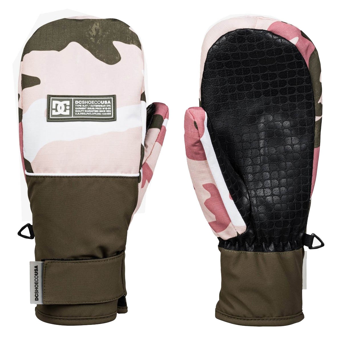 DC Wos Moffola snow FranchiseWmn Mitt (Colore: DUSTY ROSE WMN VINTAGE CA, Taglia: M)