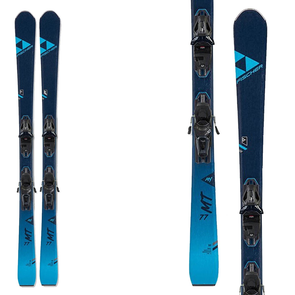 Sci Fischer My Pro MT 77 Tpr con attacchi My Rs 10 Pr (Colore: nero-blu, Taglia: 164)
