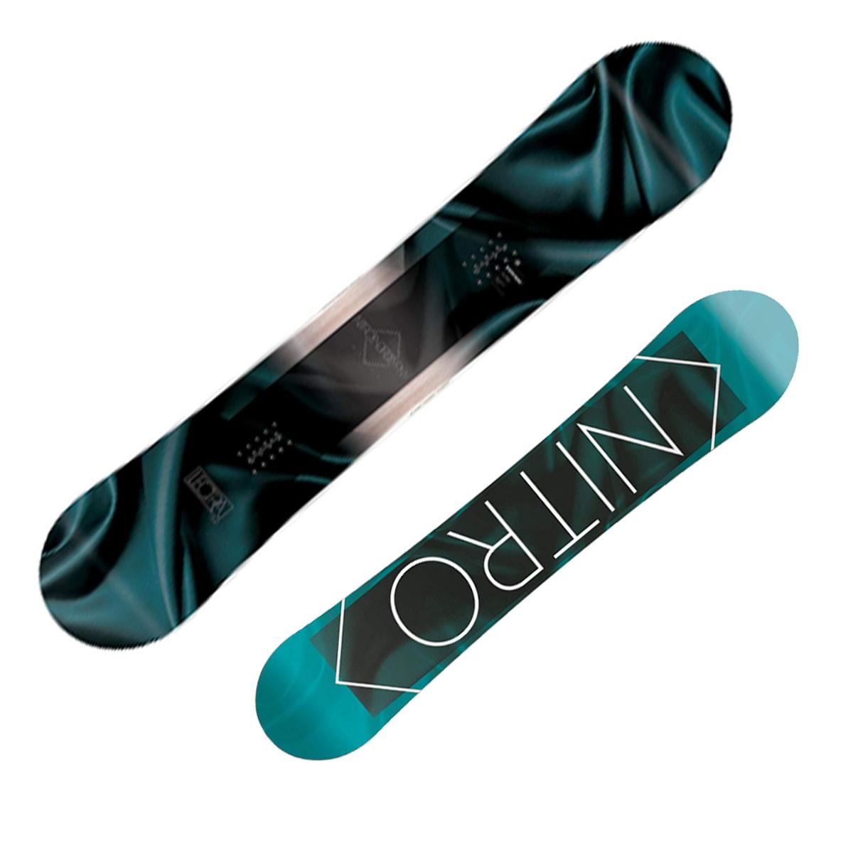 Snowboard Nitro Lectra (Colore: azzurro-nero, Taglia: 142)