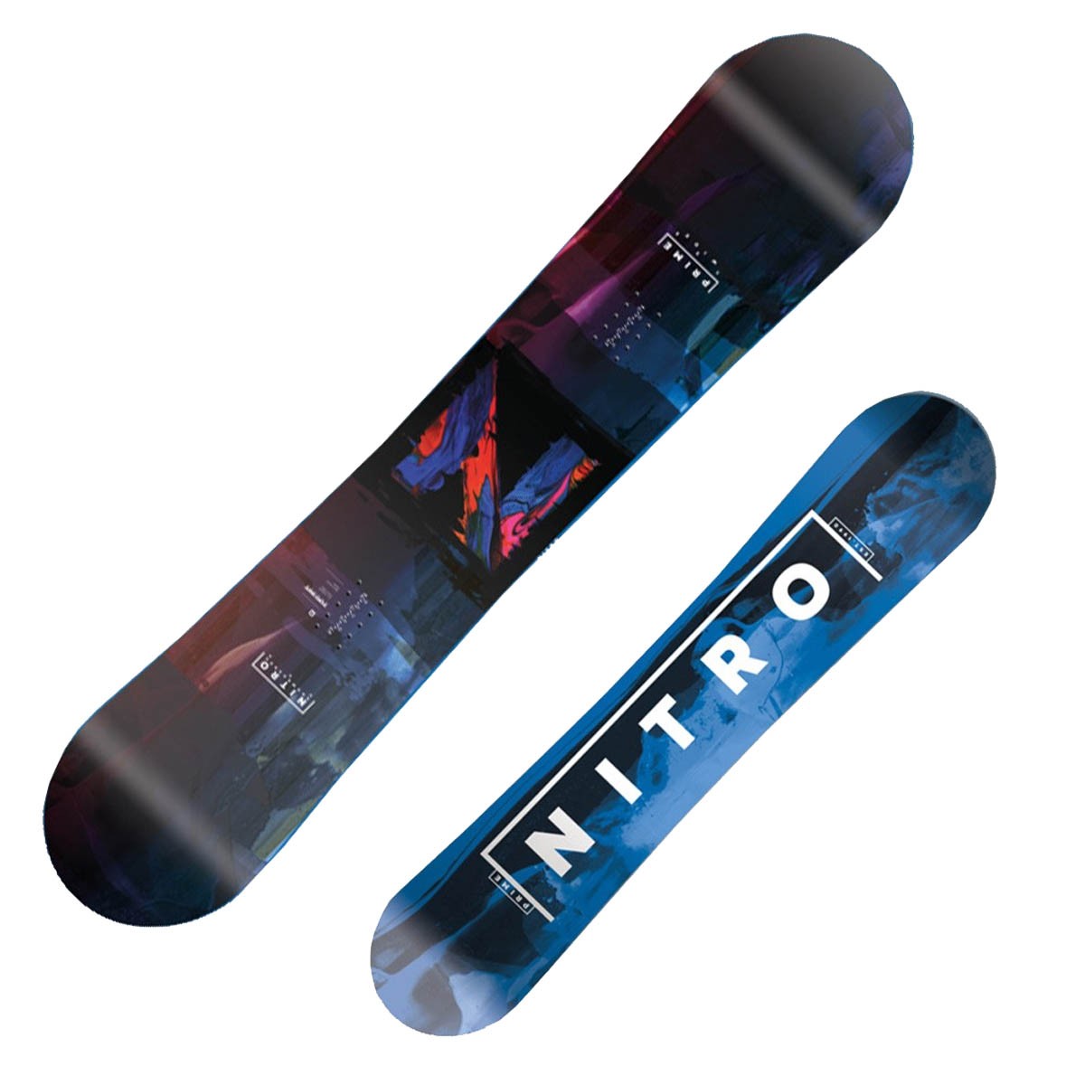 Snowboard Nitro Prime rental Overlay (Colore: giallo-verde, Taglia: 155)