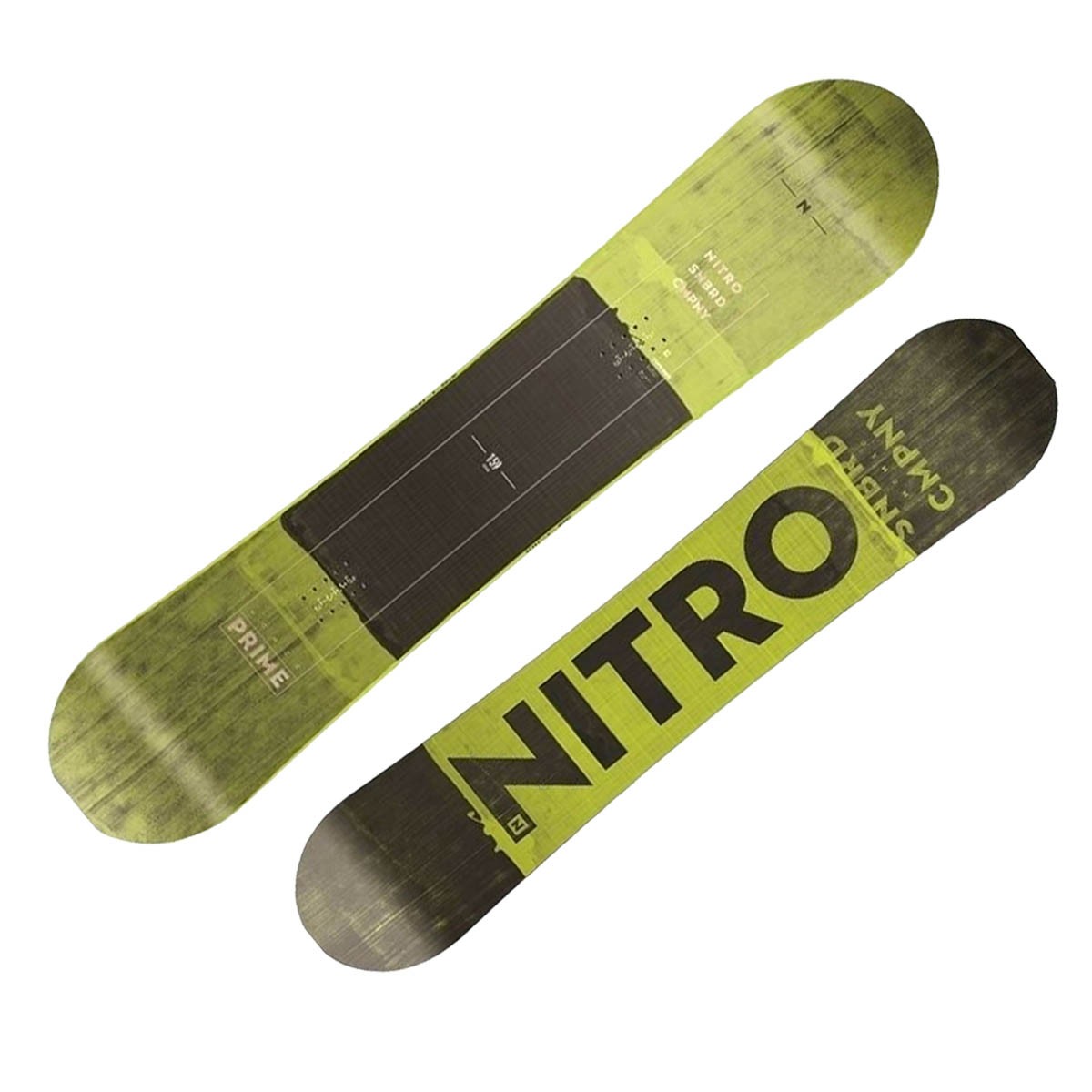 Snowboard Nitro Prime Toxic Wide (Colore: nero-giallo, Taglia: 156)