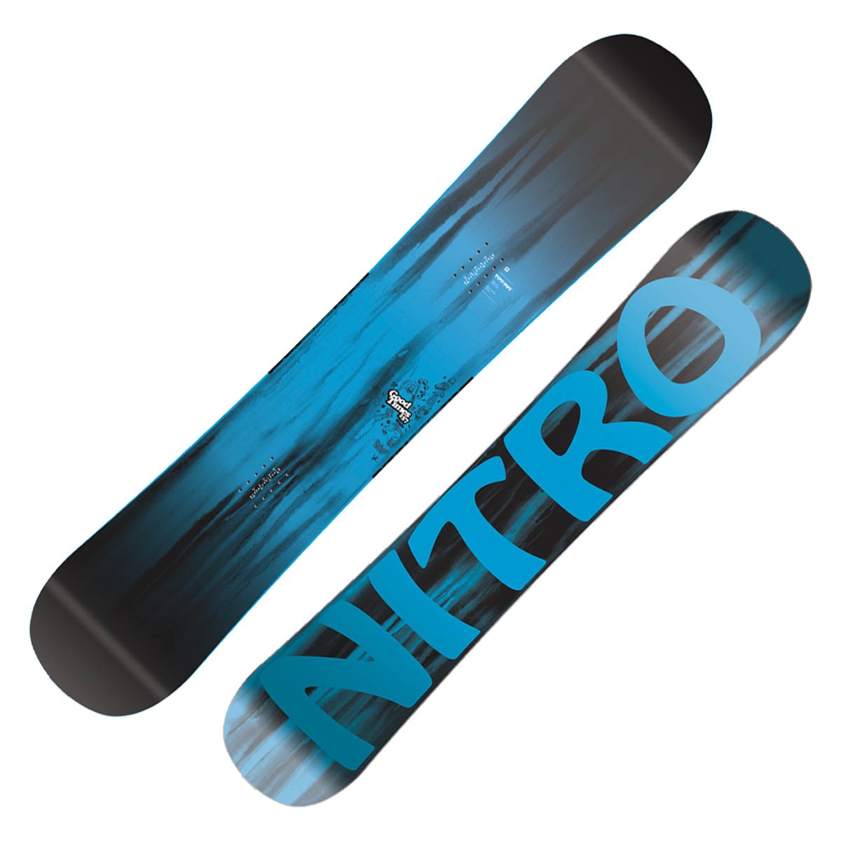 Snowboard Nitro Good Times Wide (Colore: nero-verde, Taglia: 157)