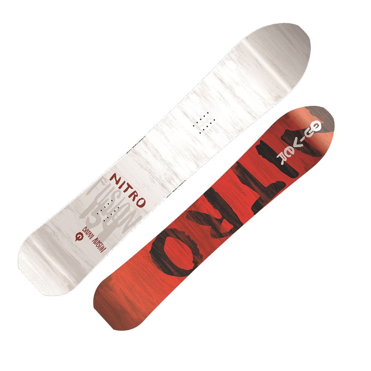 Snowboard Nitro Fusion (Colore: bianco, Taglia: 154)