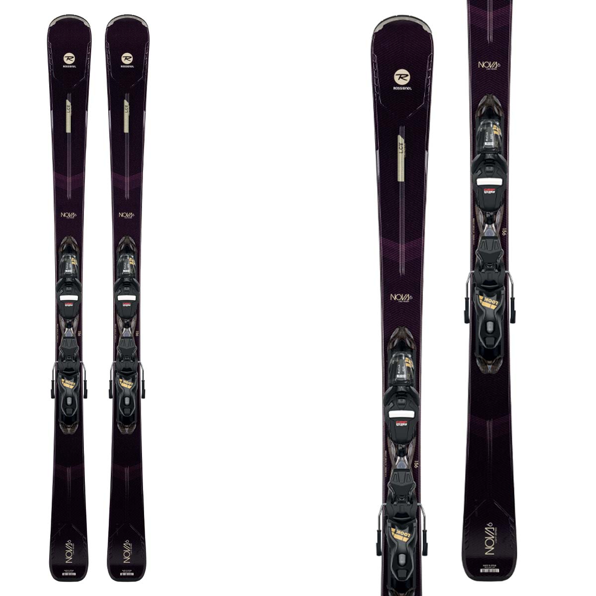 Sci Rossignol Nova 6 (Xpress) con attacchi Xpress W 11 Gw B83 (Colore: nero, Taglia: 163)