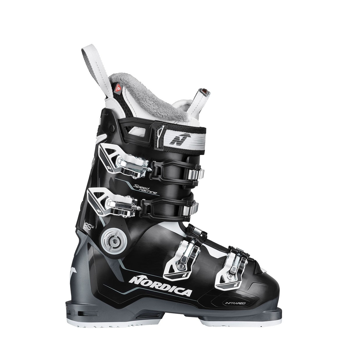 Scarponi da sci da donna Nordica Speedmachine 85 (Colore: BLACK-ANTHRACITE-WHITE, Taglia: 25.5)