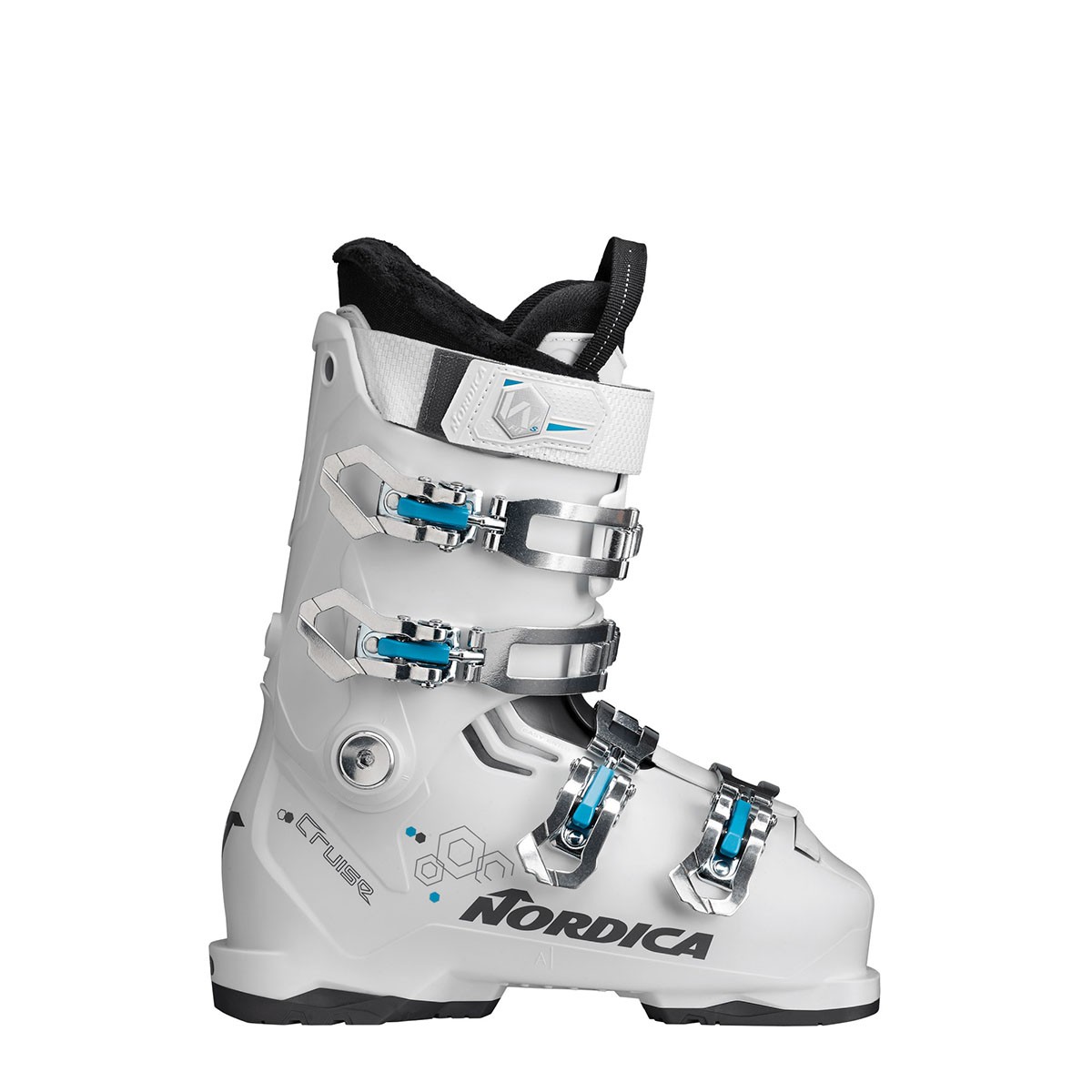 Scarponi da sci da donna Nordica The Cruise (Colore: WHITE-ANTHRACITE-LIGHT BLUE, Taglia: 23)