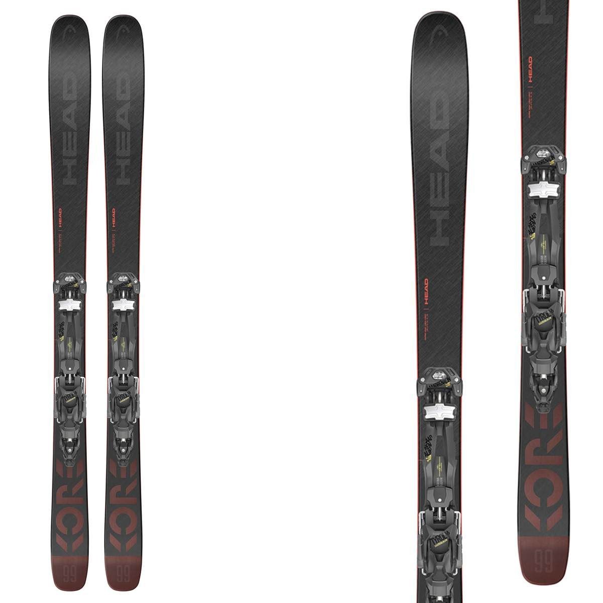 Sci Head Kore 99 Grey con attacchi ATTACK 13 GW (Colore: grigio rosso, Taglia: 189)