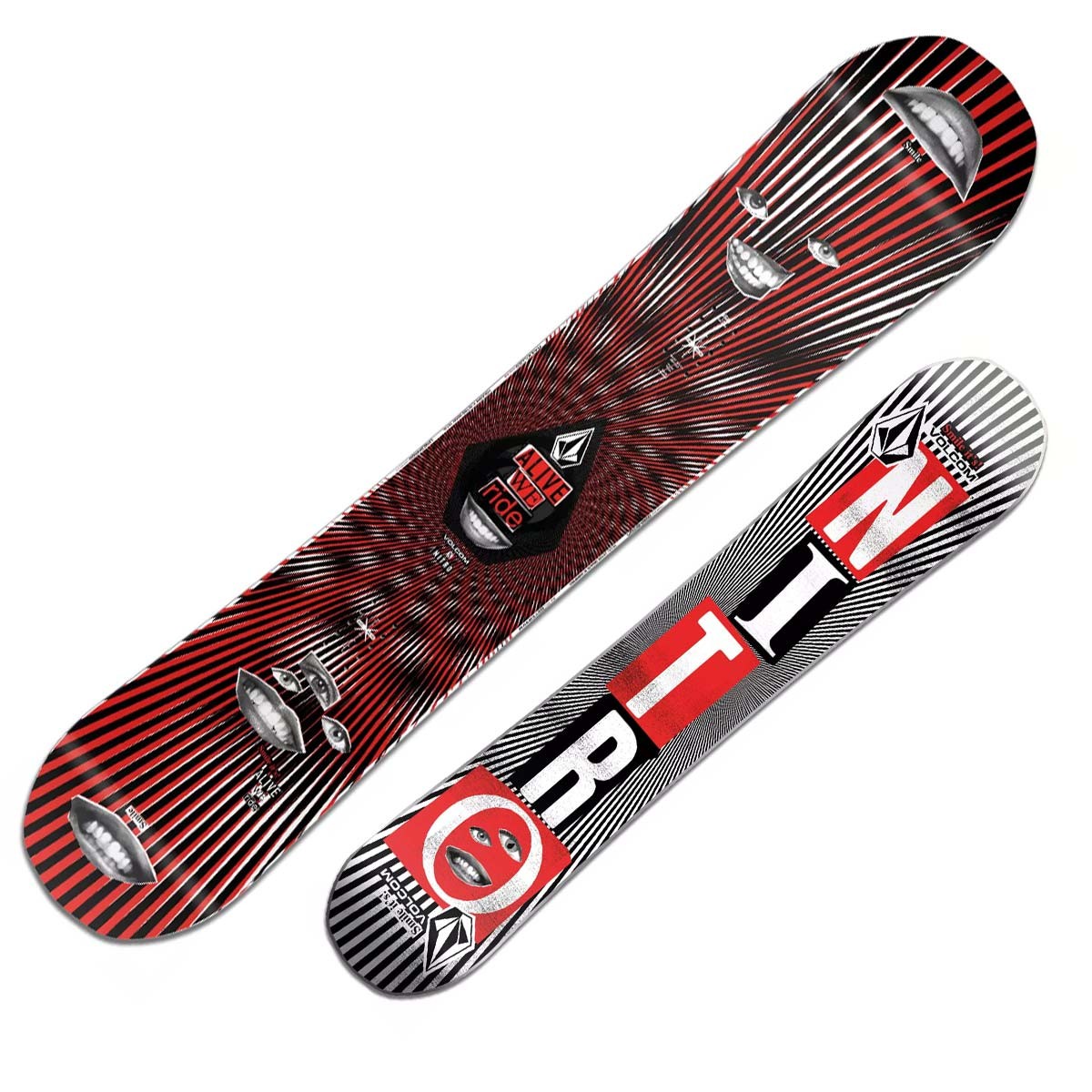 Snowboard Nitro Beast X Volcom (Colore: fantasia, Taglia: 155)