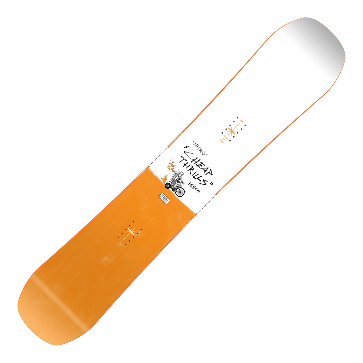 Snowboard Nitro Cheap Trills Rental (Colore: fantasia, Taglia: 155)