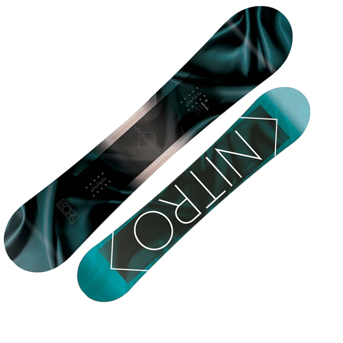 Snowboard Nitro Lectra da donna (Colore: azzurro fantasia, Taglia: 142)