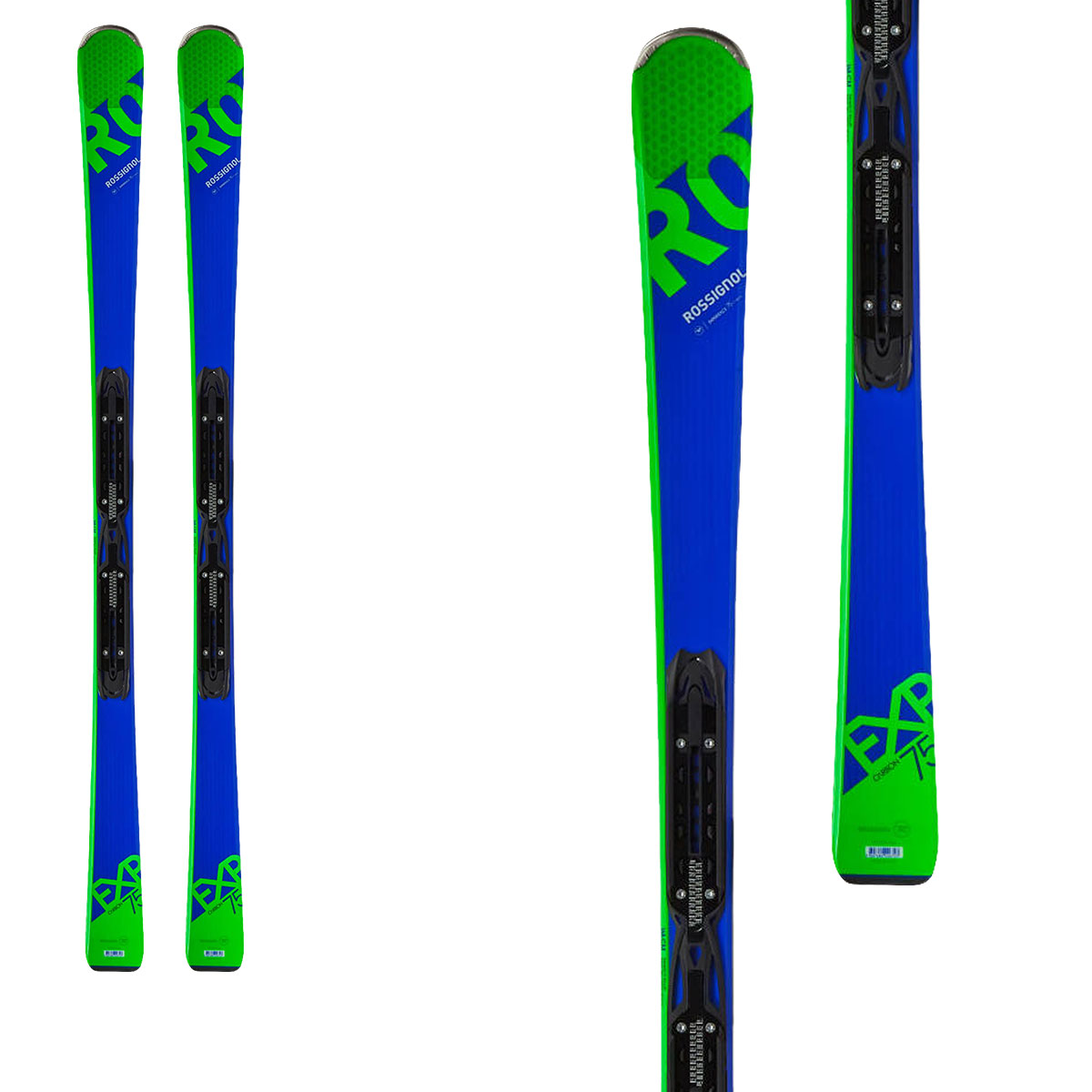 Sci Rossignol Experience 75 CA con attacchi XPRESS W 10 (Colore: blu verde, Taglia: 176)
