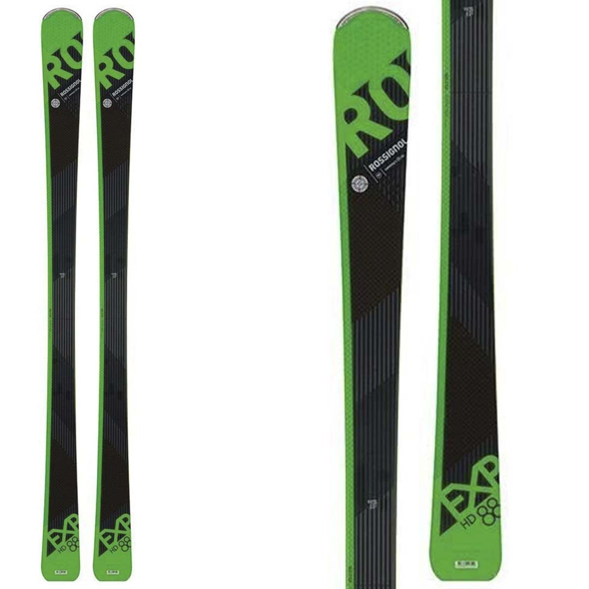Sci Rossignol Experience 88 HD con attacchi Spx 12 Konect (Colore: nero verde, Taglia: 164)