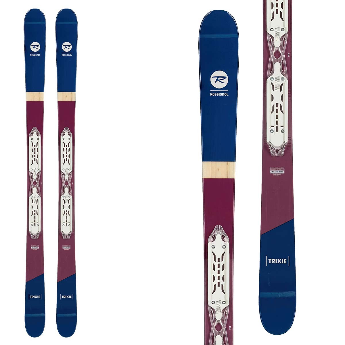 Sci Rossignol Trixie con attacchi Xpress (Colore: viola blu, Taglia: 158)