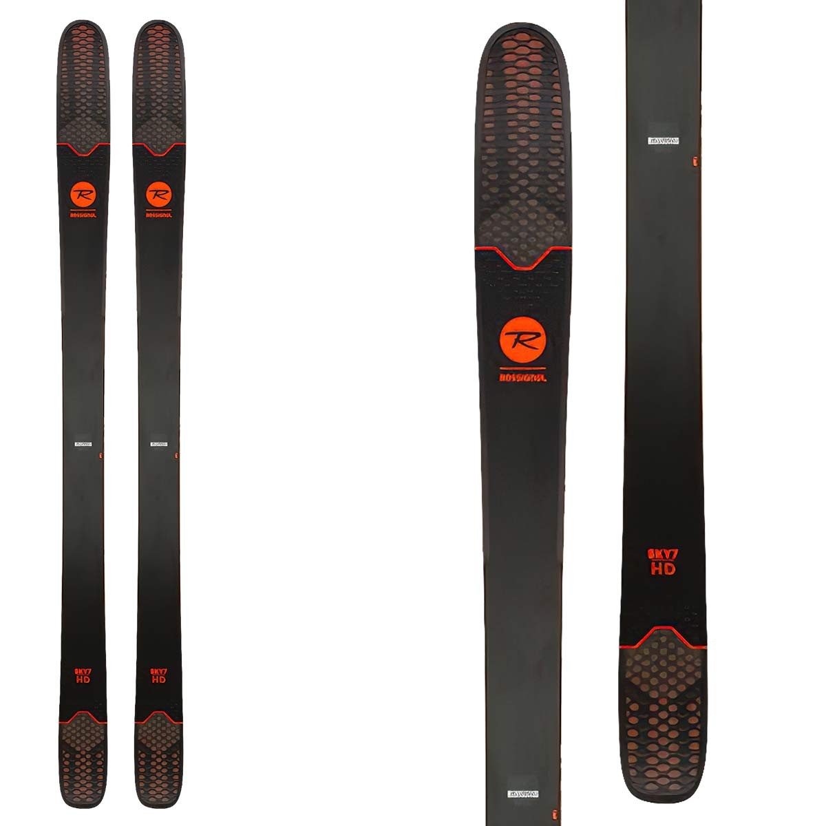 Sci Rossignol Sky 7 HD con attacchi Nx 11 (Colore: nero rosso, Taglia: 180)
