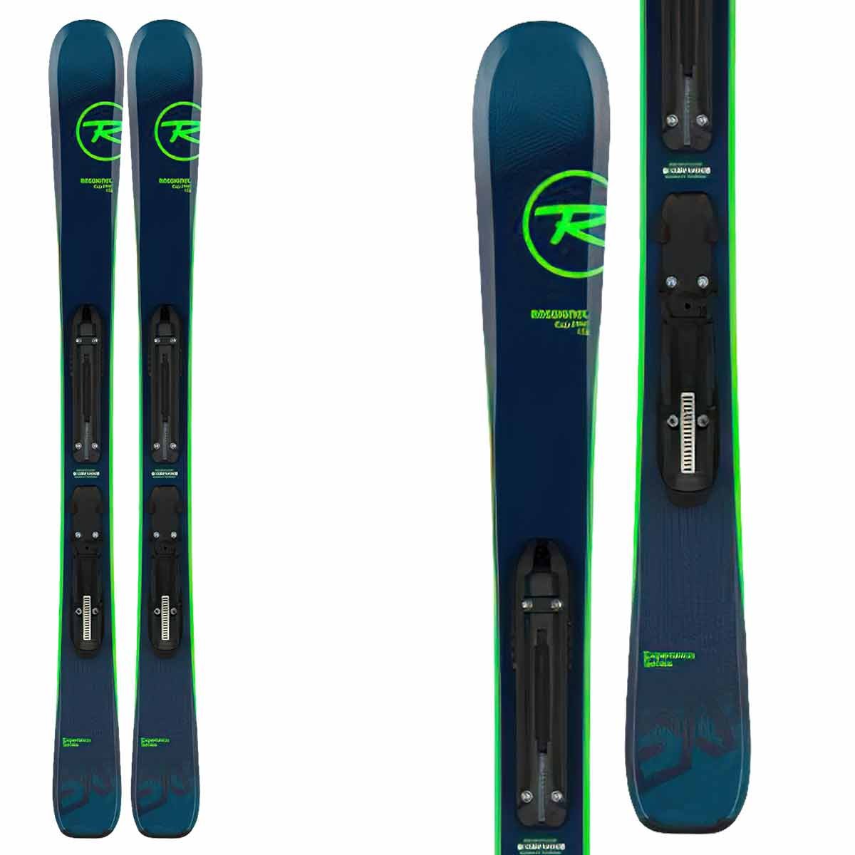 Sci Rossignol Experience Pro con attacchi Kid X4 (Colore: blu verde, Taglia: 104)
