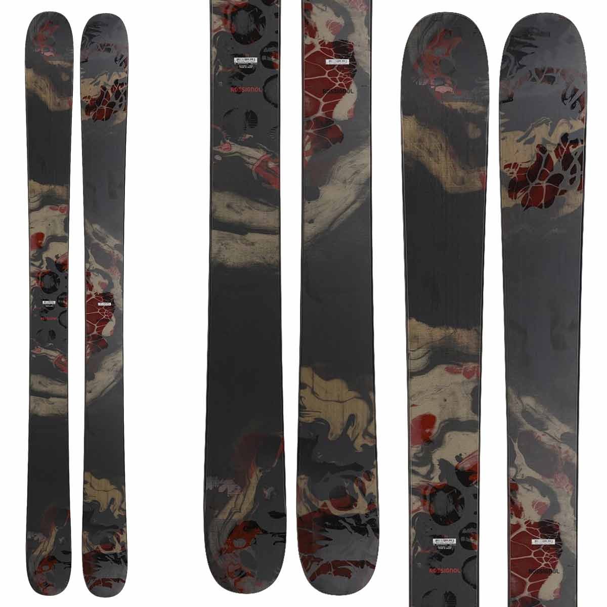 Sci Rossignol Black ops 118 con attacchi spx 12 (Colore: blu fantasia, Taglia: 186)