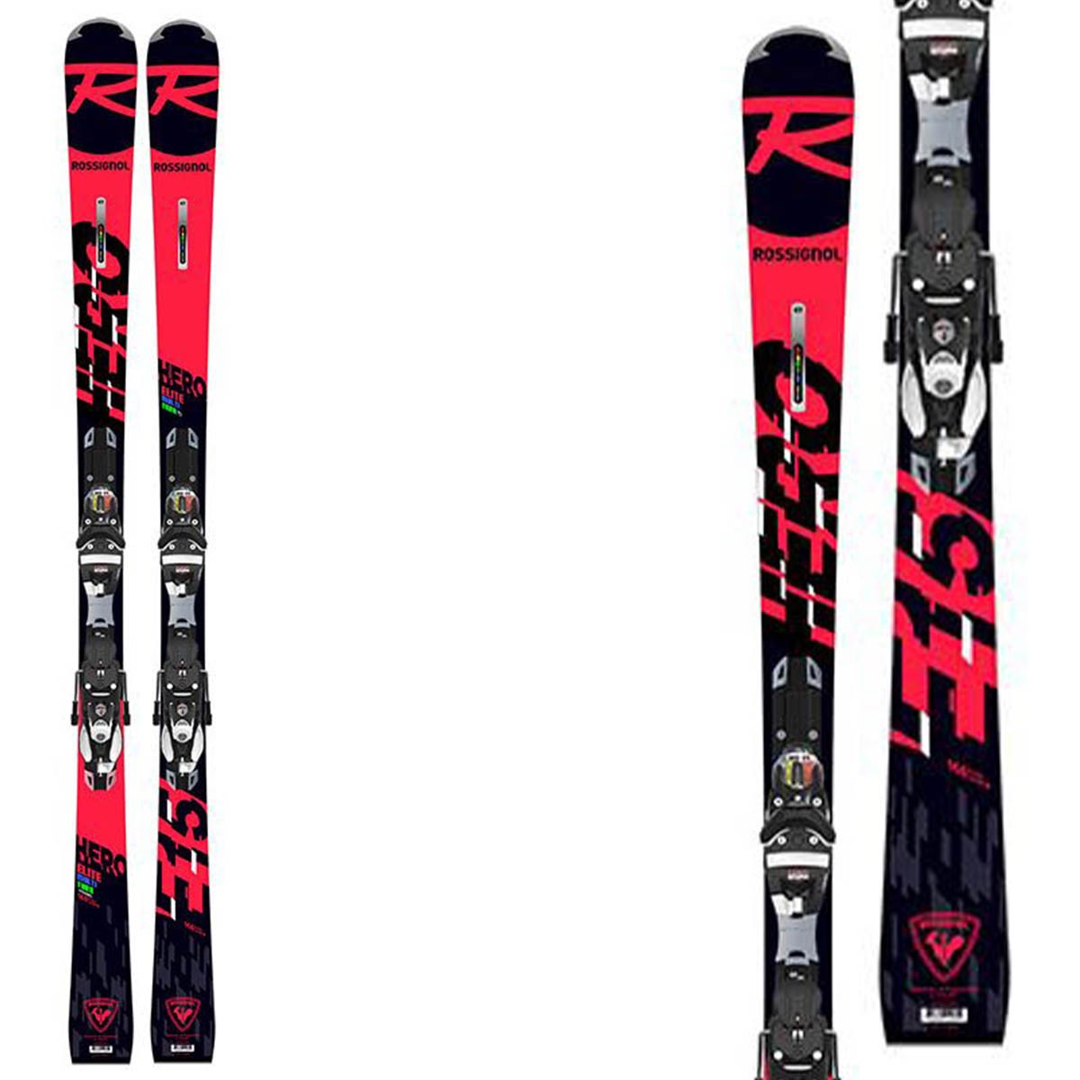 Sci Rossignol Hero Elite Mt Ti con attacchi Nx 12 Konect Gw B80 (Colore: rosso-nero, Taglia: 167)