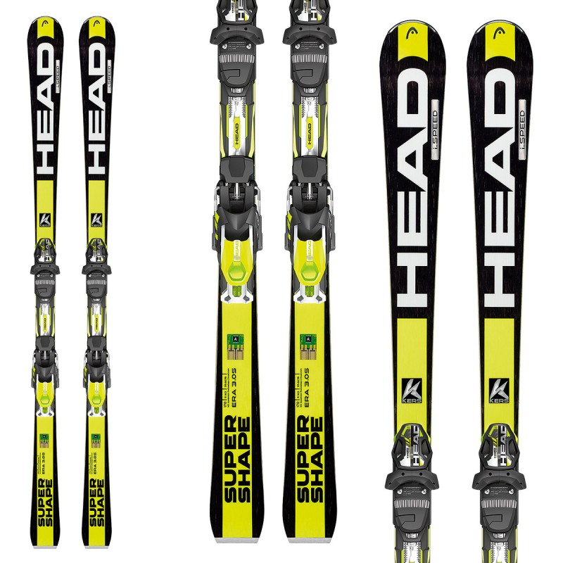 Sci Head iSupershape Speed + attacchi Prd 12 Br 85 (Colore: nero-giallo, Taglia: 170)