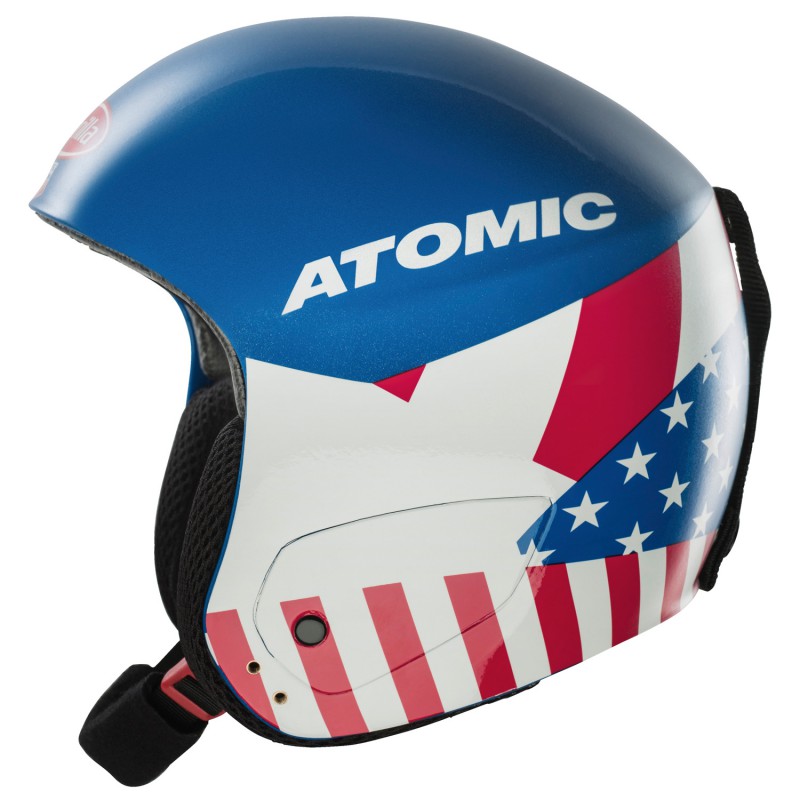 Casco sci Atomic Redster Mikaela Jr Replica bandiera americana