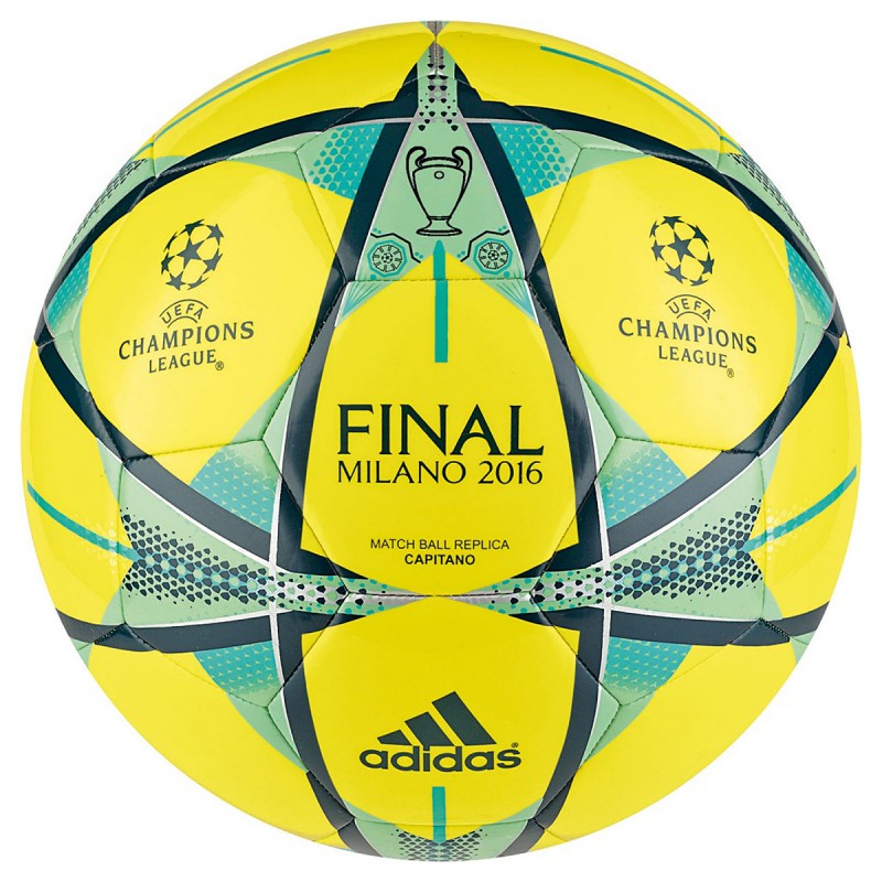 Pallone Adidas Finale Milano Capitano giallo