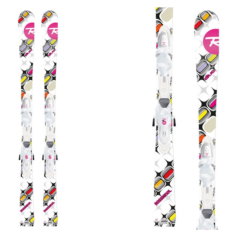 Sci Rossignol Diva Kid-X + attacchi Kid-X 45 B76