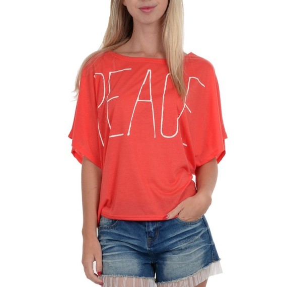 T-shirt Molly Bracken S1036E16 Femme corail