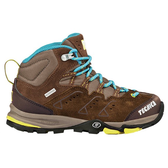 Zapatos trekking Tecnica Cyclone III Mid Tcy Jr marrón-lime (25-32)