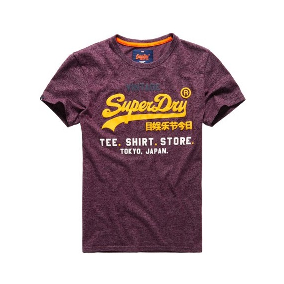 T-shirt Superdry Shirt Shop Hombre violeta