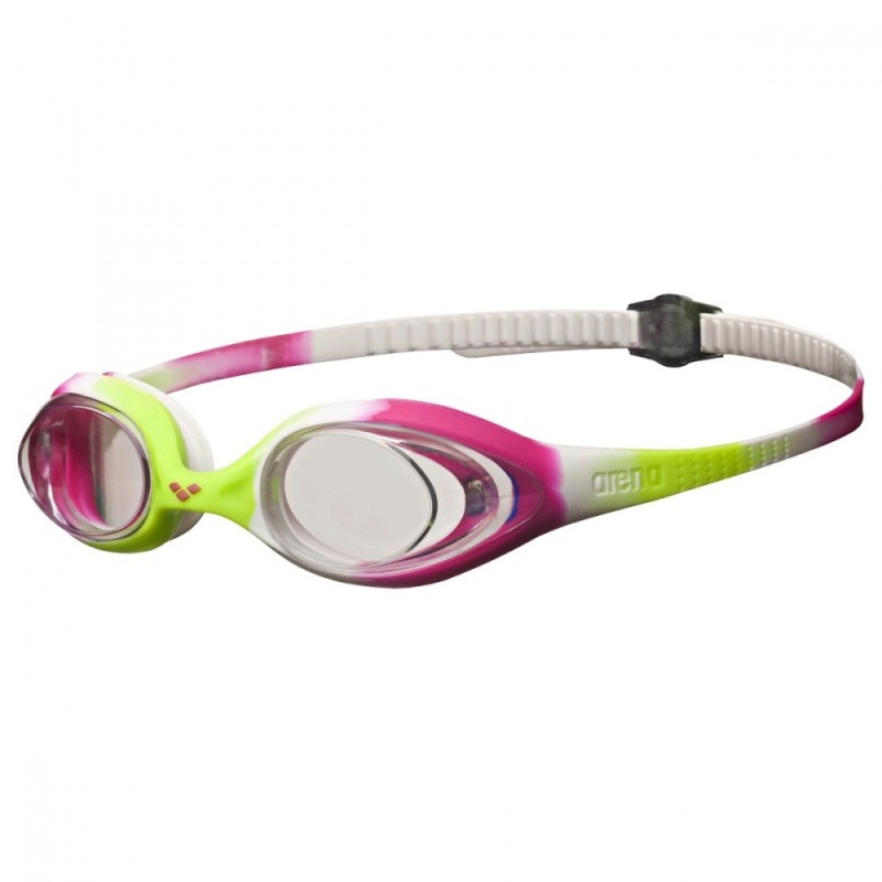 ARENA Swimming goggles cap Arena Spider Jr lime-fuchsia