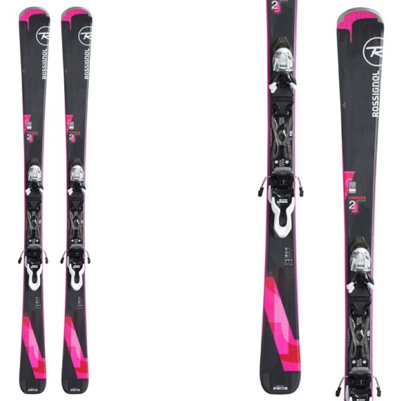ROSSIGNOL Ski Rossignol Famous 2 + fixations Xpress W 10