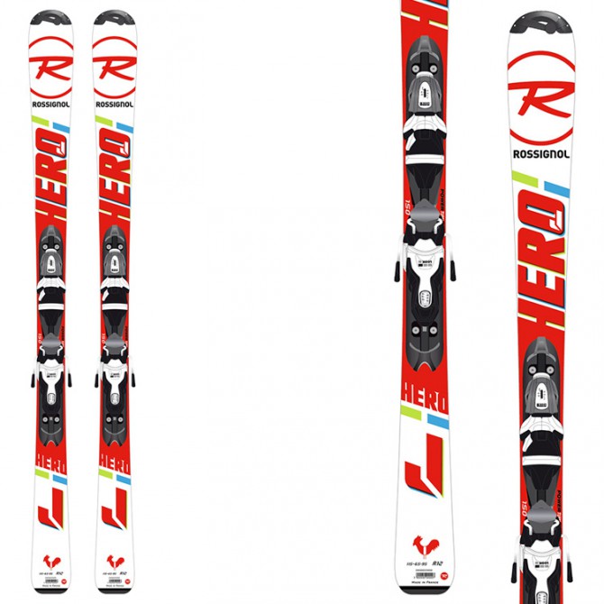 ROSSIGNOL Ski Rossignol Hero Jr + bindings Xpress J2 7