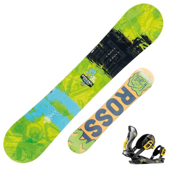Snowboard Rossignol Trickstick Amptek + fijaciones Cobra V1 m/l