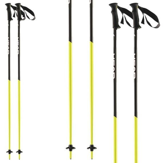 HEAD Bâtons ski Head Airfoil noir-jaune