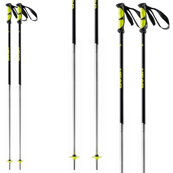 Ski poles Head Multi S black-yellow