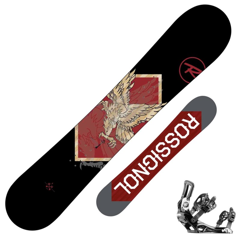 Snowboard Rossignol Circuit Amptek Wide + fixations Battle V1 xl
