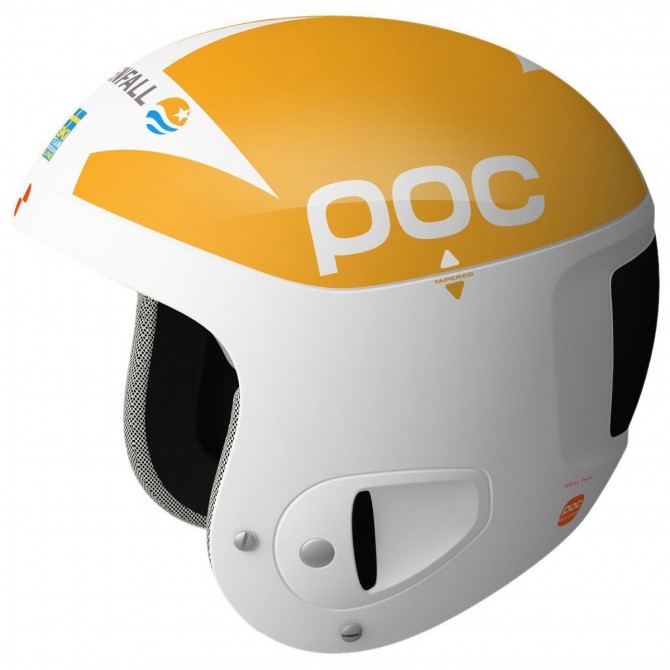 POC Ski helmet Poc Skull Comp 2.0 yellow-white