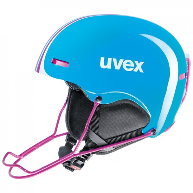Casque ski Uvex Hlmt 5 Race bleu clair