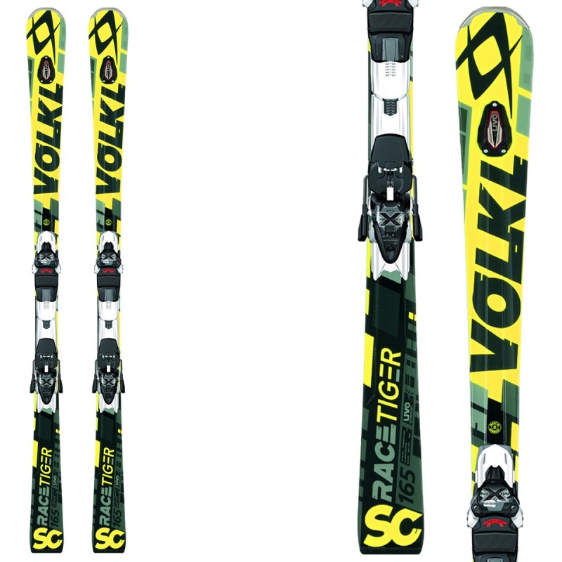 Ski Volkl Racetiger SC Uvo + bindings xMotion 12.0 Tcx yellow