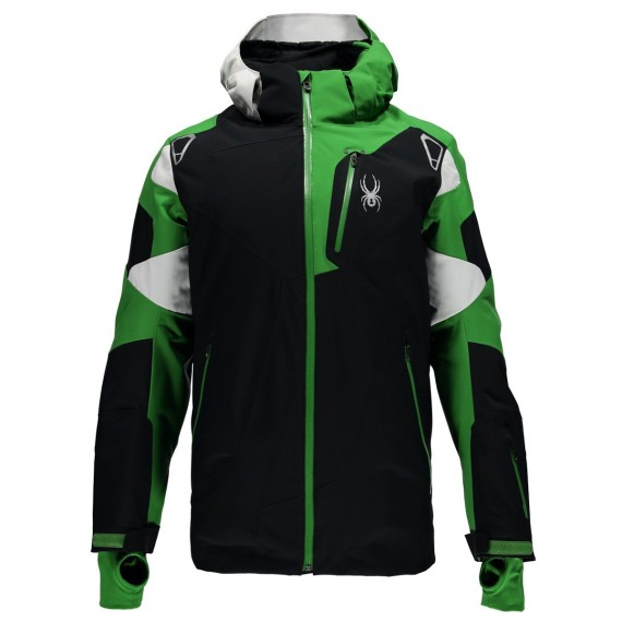 Ski jacket Spyder Leader Man black-green