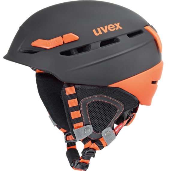 Casco sci Uvex p.8000 tour nero-arancio